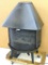Jotul NR. 6 cast iron wood stove with fire place screen. Measures approx 45