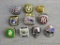 Seven commemorative World Championship rings plus Masonic ring and two others.