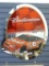 Budweiser beer mirror with Dale Earnhardt Jr's racing car measures approx 25