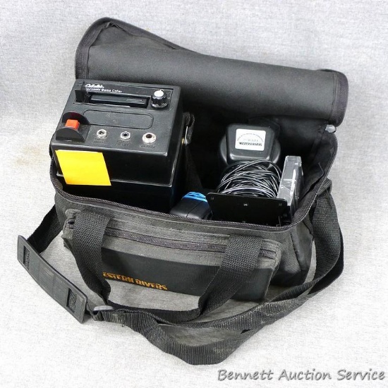 Cabela's Electronic Game Caller, tapes, carrying case and 25 watt speaker.
