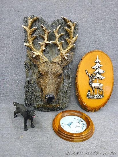 Thirty Point Buck wall hanging, 7-1/2" x 14" and more.