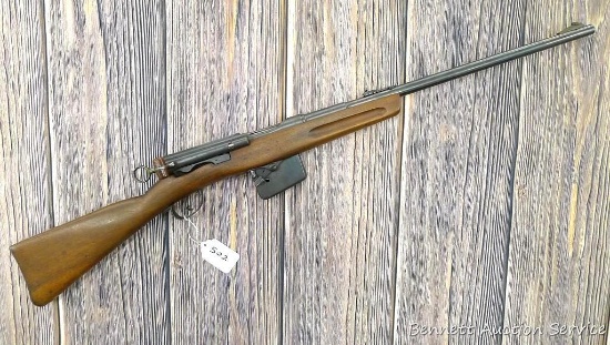 Schmidt-Rubin Model 1889 straight pull bolt action rifle was rechambered for .30-30 WCF and