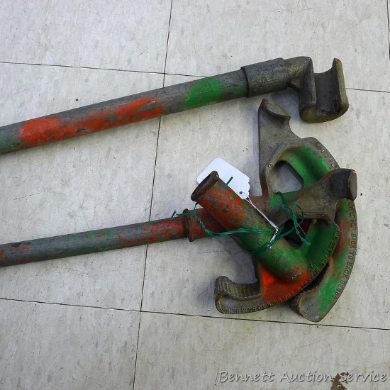3 Conduit benders are 36" for 1/2" and 3/4" conduit.