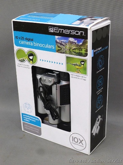 Emerson 10 x 25 digital camera binoculars, NIB.