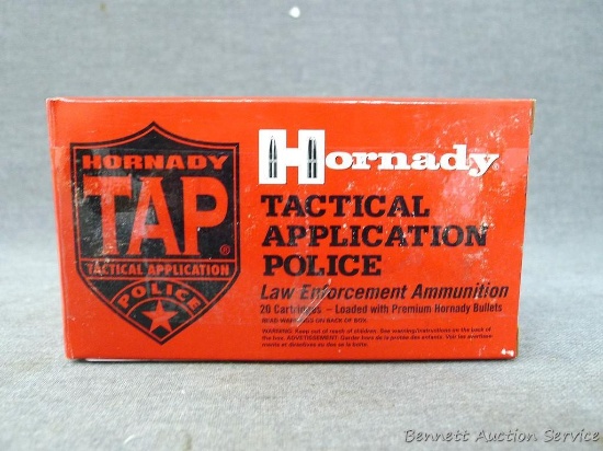 Two full boxes of Hornady Tactical Application Police ammunition. 308 Win 168 gr. A-Max Tap