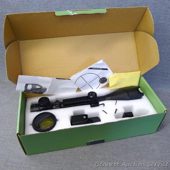 MED rifle scope MED rifle scope has 4-16 power and comes with an armed forces green laser sight with