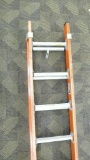 Green Bull 32 ft fiberglass special duty extension ladder, 375 lb rating, in very good condition.