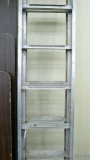 20 Ft aluminum extension ladder is straight and in very good condition, 225 lb rating.
