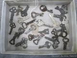 Assorted flat steel keys up to 2-1/4