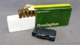 14 Rounds Remington 30-06 Springfield, 180 gr. Core-lokt soft point cartridges and a steel magazine