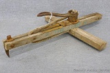 Unique antique stretcher. Spike on main beam can be driven into wood and 11