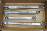 Assortment of box end wrenches. Largest one is 14