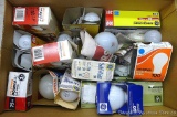 Assortment of light bulbs incl. 75 w, 100 w, 200 w and more. Some are NIB.