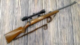 Mossberg Model 1500 bolt action rifle in .243 with Bushnell Banner 3-9x40 Lite-Site scope in see