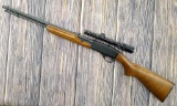 Remington Speedmaster Model 552 semi-auto .22 rifle with Bushnell Banner 1.5-4 scope. This classic