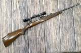 Stevens Model 110E bolt action rifle is chambered in .30-06 and has a Bushnell Sport View 3-9 scope