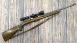 Winchester Model 100 semi-automatic rifle in .308 with a 3-9x40 scope in Weaver tip off mounts. All