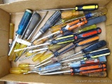 Flat and Phillips screwdrivers incl. Craftsman and Stanley. Longest is 10