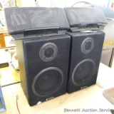Two Hitachi stereo speakers, 9