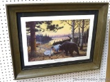 Nicely framed and matted print entitled 