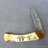 Ducks Unlimited Limited Edition Scrimshaw pocket knife with 