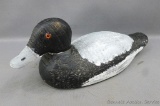 Victor Drake Blue Bill wooden decoy with glass eyes. Approx. 14