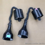Two retractable light fixtures made by Hatco. Model DL-500-RTL. Untested.