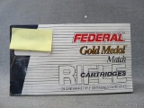 Two boxes of Federal Gold Medal Match rifle cartridges. 308 Win. Match 168 grain. Each box has 20