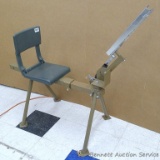 Sturdy portable clay pigeon thrower can be attached to 2