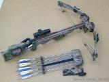 Elite QX-4 ten point crossbow has Acudraw and includes a quiver and 5 Eastern Magnum bolts. Also has