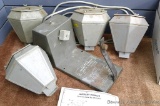 Sears and Roebuck lapidary tumbler and 4 tumbler drums. Tumbler runs and measures approx 15