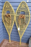 IPL plastic snowshoes have leather bindings and measure 12