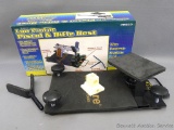 Hyskore low profile pistol and rifle rest has a 'V' notch rest. Includes box.