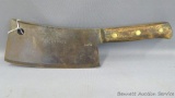 Fulton Brand cleaver is marked 'Made By Foster Brothers' and '1190'. Top of cleaver appears to have