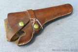 Leather Hunter pistol holster is approx 9-1/2
