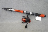 Collapsible fishing rod is approx 80