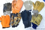 Leather choppers and liners, leather gloves, Thinsulate blaze orange hunting gloves, more. Leather