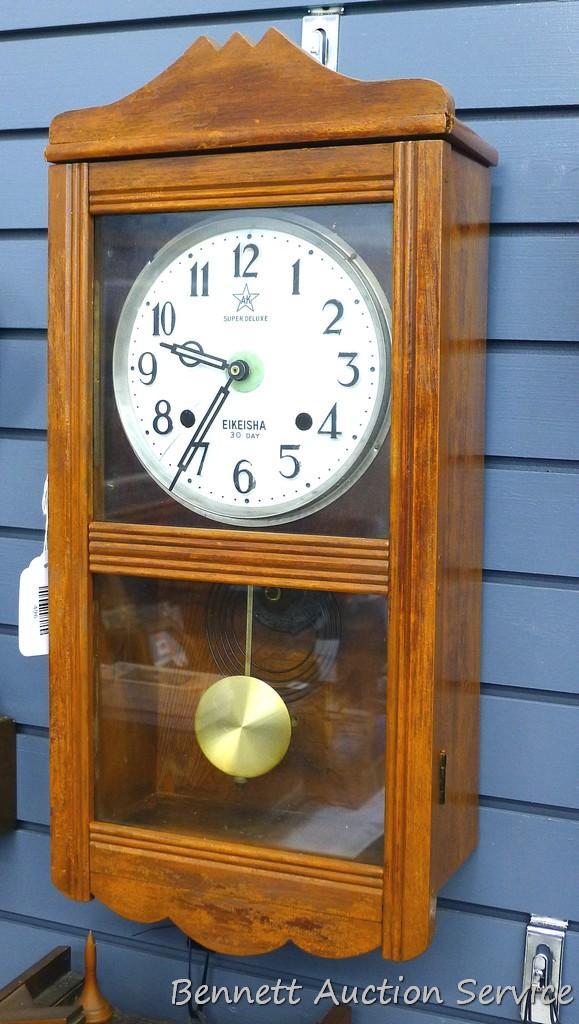 Super Deluxe Eikeisha 30 day wall clock has been | Proxibid