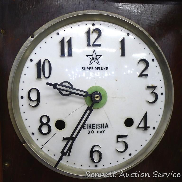 Super Deluxe Eikeisha 30 day wall clock has been | Proxibid