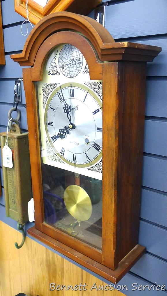 Tempus Fugit Avant'e 31 day wall clock runs and | Proxibid