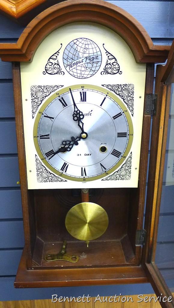 Tempus Fugit Avant'e 31 day wall clock runs and | Proxibid