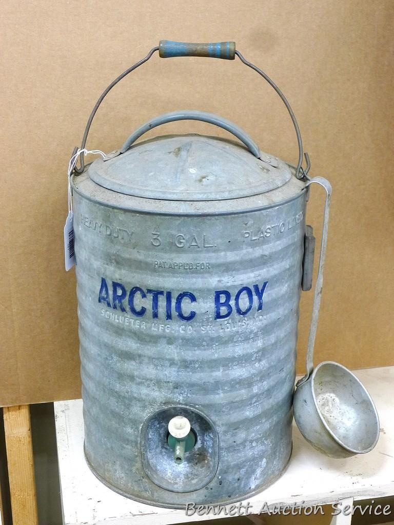 vintage arctic boy water cooler
