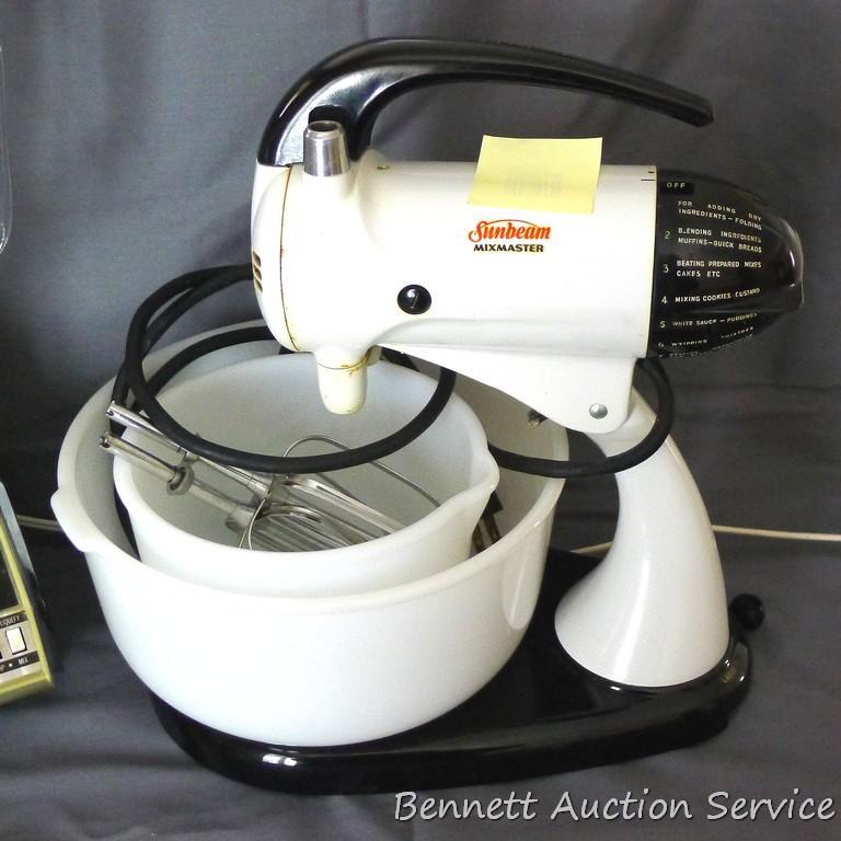 Sold at Auction: Two vintage sunbeam mixers incl