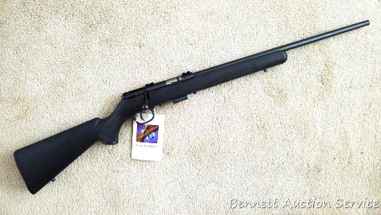 Savage Model 93R17 bolt action rifle with AccuTrigger and detachable magazine. Chambered in .17HMR.