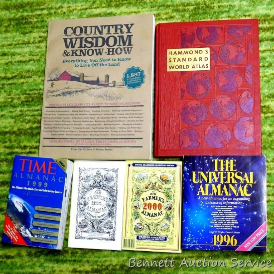1900 & 2000 The Old Farmer's Almanac, Time Almanac 1999, Country Wisdom & Know How and more.