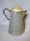 Graniteware enameled coffee pot stands 10-3/4