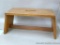 Sturdy wooden step stool with dovetailed joints; measures 21