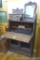 Beautiful secretary desk, looks like it was refinished, mirror, doors and other trim need to be