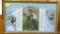 Framed Victorian calendar dated 1904 features a young farm family in the spring. Measures 23-1/2