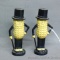 Vintage set of Planters 'Mr. Peanut' salt and pepper shakers are in good condition. Each piece